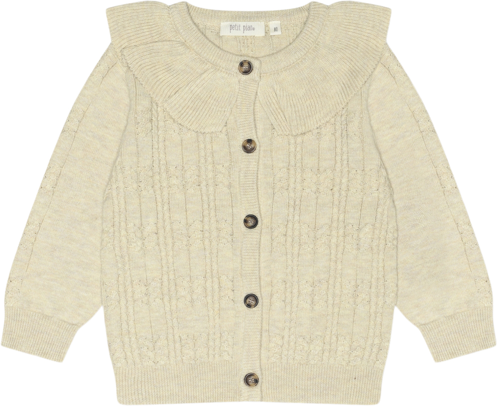 Cardigan Knit Cabel Collar